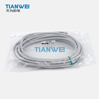 Câble pré-câblé M12 TAKEX SS-H5L 5M pour émetteur de rideau lumineux de sécurité série SS, assemblage de câble PVC 4 conducteurs IP67