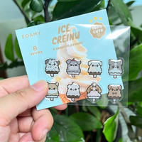 Hoja de Pegatinas Epoxi 3D con Impresión Personalizada, A6 A5, Impermeables, Transparentes, con Fondo Transparente, Pegatinas Abombadas para Niños