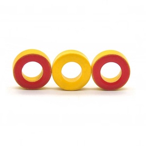 -8 Núcleo toroidal Aleación de alta calidad Núcleo de polvo de hierro Núcleo de anillo magnético rojo amarillo - Product Image 1