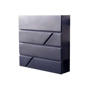 Boîte aux lettres murale de haute qualité, imperméable, facile à installer, en acier moderne, antivol, <span class=keywords><strong>Songmics</strong></span>, vente chaude - Product Image 1