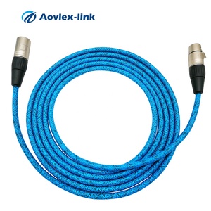 Haute qualité 3M câble <span class=keywords><strong>XLR</strong></span> Tresse En Nylon plaqué or connecteur de Canon audio câble micro <span class=keywords><strong>XLR</strong></span> 3 broches mâle à femelle - Product Image 1