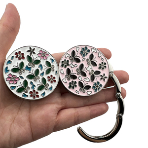 Móc treo túi xách bằng kim loại, thiết kế tùy chỉnh, nam châm, móc treo túi xách để bàn - Product Image 1