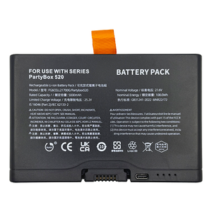 FG6CELL21700G แบตเตอรี่สำรองขนาด21.6โวลต์5000มิลลิแอมป์ต่อชั่วโมงก้อนแบตเตอรี่ Li-ion สำหรับ Boombox 4ช่องเสียง520/<span class=keywords><strong>720</strong></span>ลำโพงไร้สาย - Product Image 2