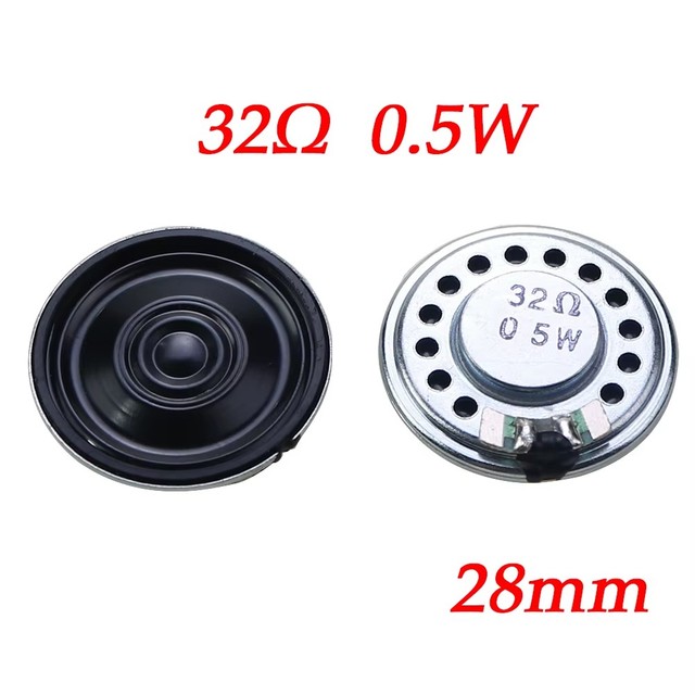 Ultra Thin Mini Speaker 32Ohm 0.5 Watt 0.5W 32R Speaker Diameter 28MM 36MM 40MM 2.8CM 3.6CM 4CM Suona Buzzer