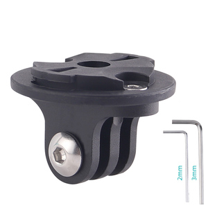 Nouveau support d'ordinateur de vélo 2 en 1 adaptateur de montage en aluminium pour guidon pour ordinateur de vélo <span class=keywords><strong>Garmin</strong></span> et pour caméras d'action Gopro - Product Image 6