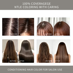 Tinte para el Cabello Color Gris <span class=keywords><strong>Ceniza</strong></span>, Larga Duración, Cobertura Total de Canas, Brillo Vibrante, Suave, Antiencrespamiento, Uso Profesional en Salón, OEM ODM - Product Image 5