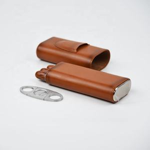 Étui et porte-cigares de voyage en cuir Python Brand Stingray, classique, personnalisé, <span class=keywords><strong>Peter</strong></span> James, 3 doigts, givré, portable - Product Image 5