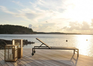 <strong>Cheap</strong> Wholesale Aluminum Outdoor Furniture Metal Garden Mesh <strong>Sunlounger</strong> Set for Pool Sun Loungers - Product Image 3