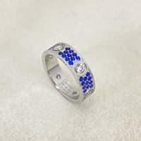 Nouvelle bague étoilée CZ Lovie colorée de haute qualité, bague scintillante à la mode pour femmes, bijoux élégants en gros