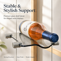Usine Luxueux Présentoir Systèmes De Rayonnage À Vin À Câble Personnalisé Casier À Vin À Câble Flottant pour Labubu