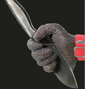 BSP A9 acier inoxydable boucher métal maille <span class=keywords><strong>boucherie</strong></span> anneau garde bouclier Anti-coupe chaîne courrier huître Guantes De Malla Acero gants - Product Image 2