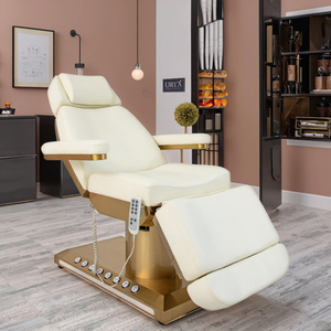 Electric Modern Luxurious 3/4 Motors Adjustable Salon Spa Massage Table Foldable Bedroom Beauty Bed PU Leather - Product Image 5