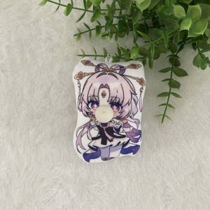 Meilleure Vente : Porte-clés Personnalisés en Acrylique avec Logo en Forme de Mini-Lettres, Breloques en Coton PP, Porte-clés en Peluche pour Sac, Porte-clés Doux Personnalisés - Product Image 2