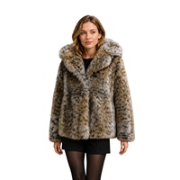 Manteau mi-long en fausse fourrure épaisse VANELORA pour femme, chaud et élégant pour l'hiver, veste en fourrure artificielle tendance, manteau en fourrure de renard en gros