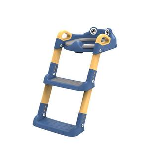 Taburete para entrenamiento para ir al baño para niños, con altura ajustable, diseño de dibujos animados, asiento para inodoro con escalones para niños y niñas - Product Image 1