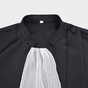 Robe de juge noire, Toge, Robe d'<span class=keywords><strong>avocat</strong></span>, Costume de graduation, Costume d'Halloween, Tenue judiciaire, Robe de procureur - Product Image 3