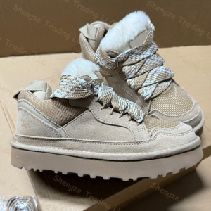 Botas de Nieve de Alta Calidad para Hombre, Zapatos Casuales para Mujer, Botas de Nieve con Plataforma de Invierno, Diseño Clásico de Marca, Botas de Cuero con Peluche - Product Image 1