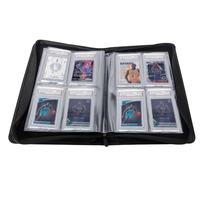 Classeur 4 cartes compatible, étanche, résistant à l'usure et à la poussière, avec fermeture éclair, pour cartes de sport et TCG, classé PSA – Meilleure vente