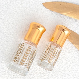 Commercio all'ingrosso 3ml vuoto Oud Attar bottiglie di vetro con tappo a vite e bastone <span class=keywords><strong>per</strong></span> immersione stampato a caldo <span class=keywords><strong>per</strong></span> olio di profumo Premium - Product Image 5