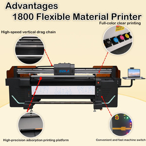 Imprimante hybride UV LED flexible à rouleaux, encre UV, impression de posters, bannières, toiles, tapis, cuir, autocollants, films, cartes, machine - Product Image 3