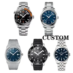 Customized Luxury Automatic Mechanical Watches NH35 Stainless Steel Leather Business Watch