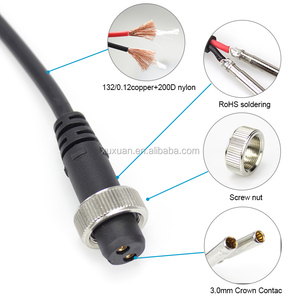 Câble d'alimentation pour moulinet <span class=keywords><strong>de</strong></span> pêche électrique à charge rapide, longueur personnalisée 3m, angle 90 degrés, 2 broches, pour Daiwa Seaborg 1200MJ/1200J/800MJ - Product Image 3
