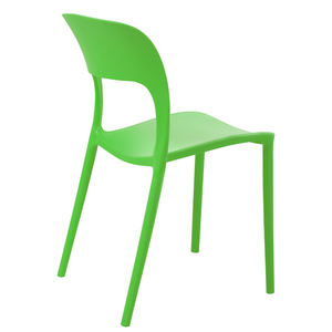 Chaise de salle à manger d'extérieur en plastique PP, design moderne et simple, empilable, couleurs réglables - Product Image 2