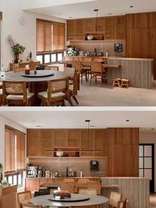 Juego de Muebles de Cocina de Madera Maciza, Cocinas Automatizadas Chinas, Muebles para el Hogar, Diseño de Lujo, Isla de Cocina con Encimera - Product Image 6