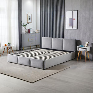 Factory Wholesale Cheap Customized European Style Upholstered <b>Platform</b> <b>Bed</b> With Storage - Product Image 4