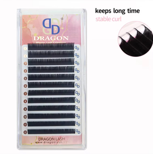 Extensions de cils Dragon Wholesale Blooming Lashes en poils synthétiques, effet vison ultra doux, volume complet, super doux, faits à la main, courbure J Super - Product Image 5