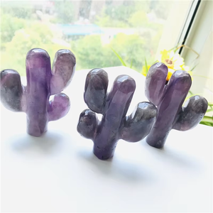 Vente en gros de <span class=keywords><strong>cactus</strong></span> sculpté en cristal naturel poli, <span class=keywords><strong>cactus</strong></span> améthyste en cristal de <span class=keywords><strong>quartz</strong></span> pour la décoration intérieure - Product Image 6