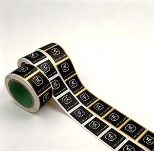 Autocollants d'emballage <span class=keywords><strong>cosmétique</strong></span> personnalisés <span class=keywords><strong>en</strong></span> PVC avec impression numérique, forte adhérence, imperméables et anti-contrefaçon - Product Image 1