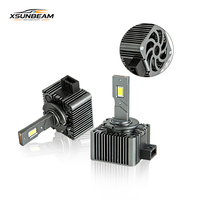 Bombilla LED para Faros Delanteros Plug & Play de 100W 6500K Canbus Serie D, Luz LED con Diseño 1:1, Luces LED D1S para Automóvil