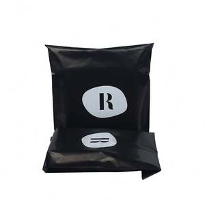 Fabricant chinois, sac d'expédition noir personnalisé avec impression, adhésif puissant, sac d'expédition mat noir avec logo blanc pour l'expédition express - Product Image 5