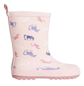 Großhandel wasserdichte Gummi Regens chuhe Kinder Custom Print Regens tiefel Halb neutrale farbige Kinder Gummistiefel - Product Image 1