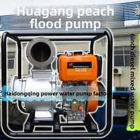Pompa Air Diesel Dongqing 6-inci, Pompa Limbah Self-priming, Paduan Aluminium, Daya Angkat Maksimum 20, Starter Manual/Listrik
