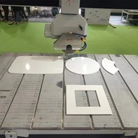 Fresadora CNC de 4 Ejes Rainbow Bridge HQ 3220H, Duradera, con Motor PLC y Certificación CE, para Granito y Mármol