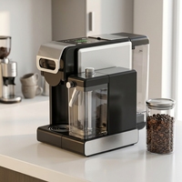 Machine à café Dolce Nesp Pod 3-en-1 semi-automatique multifonctionnelle électrique en plastique, 19 bars de pression, carton de lait français