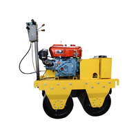 OKR-700 600kg mini main double tambour rouleau vibrant compacteur Hydraulique asphalte rouleau petit rouleau de route