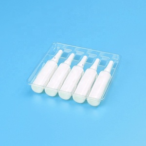 Bandeja De Bolha Descartável Personalizada Para Embalagem Farmacêutica Bandeja Plástica Médica Suporte De Frasco De Ampola Reciclável - Product Image 1