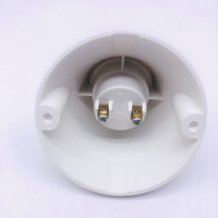 Douille de lampe E27 à visser pour usage domestique, base plate inclinée, PET, 250V 4A, montage mural plat