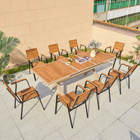 Table à manger extensible d'extérieur de 240 cm de long