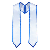 Écharpe de remise de diplôme universitaire en satin noir personnalisée par sublimation OEM Yili 2025 pour le Ramadan et la Saint-Valentin, livraison rapide