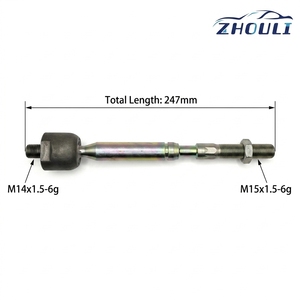 ZHOULI 45503-02140 Heavy Duty Inner <strong>Tie</strong> <strong>Rod</strong> for Toyota Corolla Altis ZZE122 | 247mm Rack End | 45503-02060 Steering Parts - Product Image 1