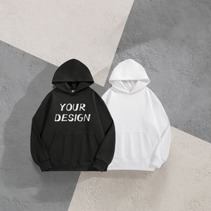 Sudadera con Capucha Personalizada para Hombre, de Forro Polar, Anti-Pilling, con Diseño de Logotipo, Impresión Digital de Invierno, Color Sólido, 340 Gramos, Corte Holgado, 100% Algodón - Product Image 3