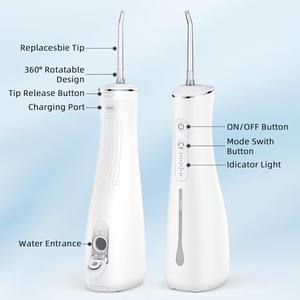 Nettoyeur dentaire à jet d'eau électrique portable sans fil 300 ml IPX7, irrigateur buccal, jet d'eau pour les dents - Product Image 6