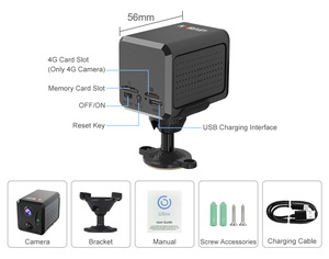 Caméra sans fil LS VISION avec détection PIR, lumière infrarouge 940 nm, audio bidirectionnel, 3MP, 4G, mini caméra Wifi, batterie, application Ubox - Product Image 5