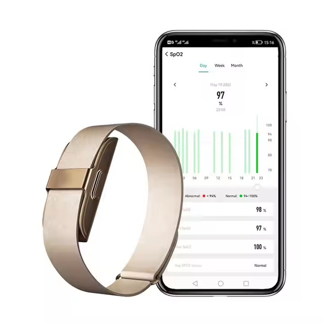 2026 New Health Wearable 2208a Faceless Smart Health Band Sleep Heart Rate Monitoring Motion Tracking Automatic Bracelet