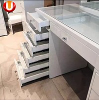 Miroir Coiffeuse de Table Ulink Nouveau Design Luxe en Bois avec Ampoules LED pour Maquillage