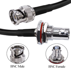 Assemblage de câble coaxial 50OHM RG58 personnalisé d'approvisionnement d'usine avec connecteurs <span class=keywords><strong>BNC</strong></span>/SMA/TNC/N/UHF pour les télécommunications d'antennes radio - Product Image 2